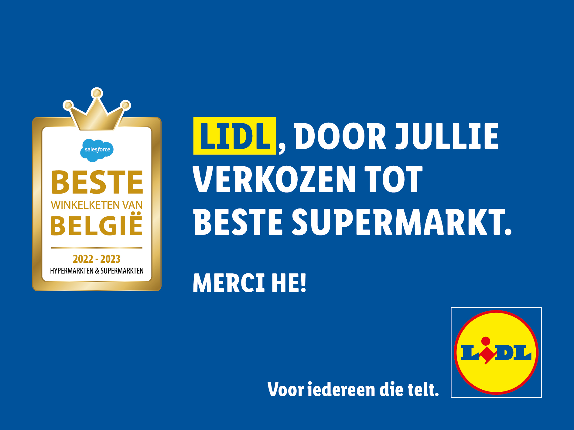 8m2 affiche Lidl retailer of The Year NL